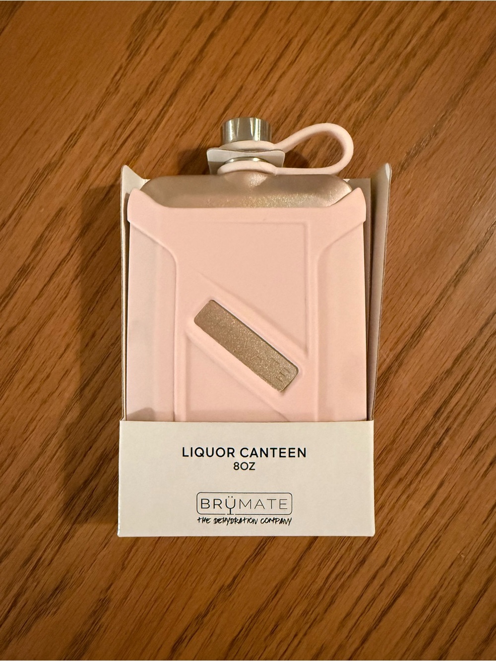 Brumate Pink and Gold Liquor Canteen 8oz Flask NIB